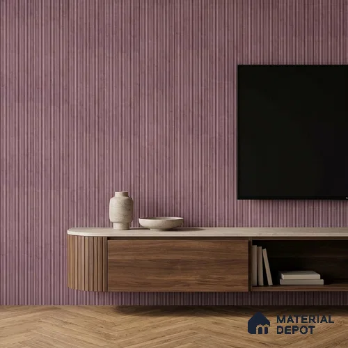 Dusty Pink Plain Colour Look PN 07012 8 ft x 6.1 inch Charcoal Panel - 7 mm | Suitable for Feature Wall, TV Unit & Living Room | Width is Subjected to 5% Variation