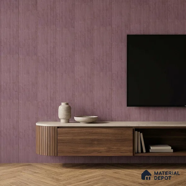 Dusty Pink Plain Colour Look PN 07012 8 ft x 6.1 inch Charcoal Panel - 7 mm | Suitable for Feature Wall, TV Unit & Living Room | Width is Subjected to 5% Variation