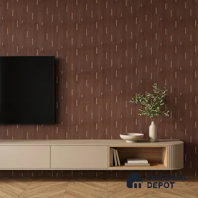 Wooden Look PN 07016 9.5 ft x 12 inch Charcoal Panel - 6 mm | Suitable for Feature Wall, TV Unit & Living Room | Width is Subjected to 5% Variation
