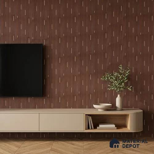 Wooden Look PN 07016 9.5 ft x 12 inch Charcoal Panel - 6 mm | Suitable for Feature Wall, TV Unit & Living Room | Width is Subjected to 5% Variation