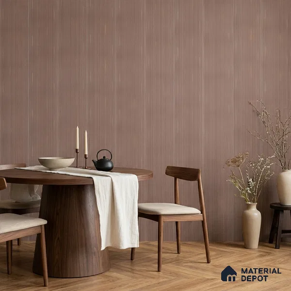 Wooden Look PN 07017 9.5 ft x 12 inch Charcoal Panel - 6 mm | Suitable for Feature Wall, TV Unit & Living Room | Width is Subjected to 5% Variation