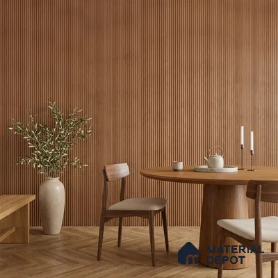 Wooden Look PN 07021 9.5 ft x 12 inch Charcoal Panel - 10 mm | Suitable for Feature Wall, TV Unit & Living Room | Width is Subjected to 5% Variation