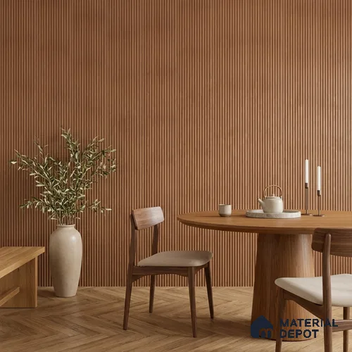 Wooden Look PN 07021 9.5 ft x 12 inch Charcoal Panel - 10 mm | Suitable for Feature Wall, TV Unit & Living Room | Width is Subjected to 5% Variation
