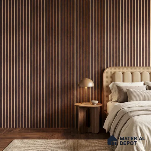 Wooden Look PN 07025 9.5 ft x 7.8 inch Charcoal Panel - 6 mm | Suitable for Feature Wall, TV Unit & Living Room | Width is Subjected to 5% Variation