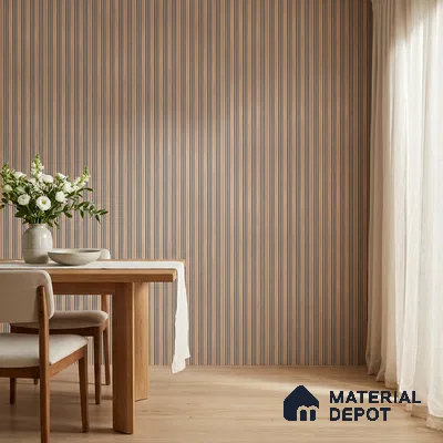 Cement Grey Geometric Look PN 07026 9.5 ft x 7.8 inch Charcoal Panel - 6 mm | Suitable for Feature Wall, TV Unit & Living Room | Width is Subjected to 5% Variation