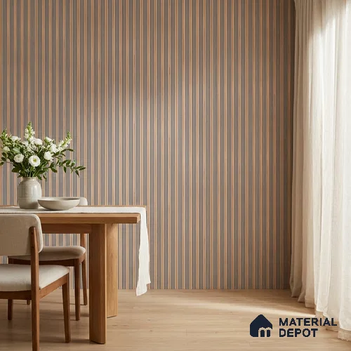Cement Grey Geometric Look PN 07026 9.5 ft x 7.8 inch Charcoal Panel - 6 mm | Suitable for Feature Wall, TV Unit & Living Room | Width is Subjected to 5% Variation