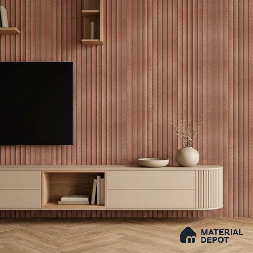 Apricot Metallic Look PN 07030 9.5 ft x 7.8 inch Charcoal Panel - 6 mm | Suitable for Feature Wall, TV Unit & Living Room | Width is Subjected to 5% Variation