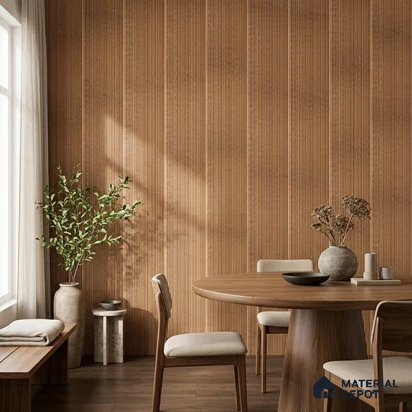 Oak Brown Metallic Look PN 07032 9.5 ft x 7.8 inch Charcoal Panel - 6 mm | Suitable for Feature Wall, TV Unit & Living Room | Width is Subjected to 5% Variation