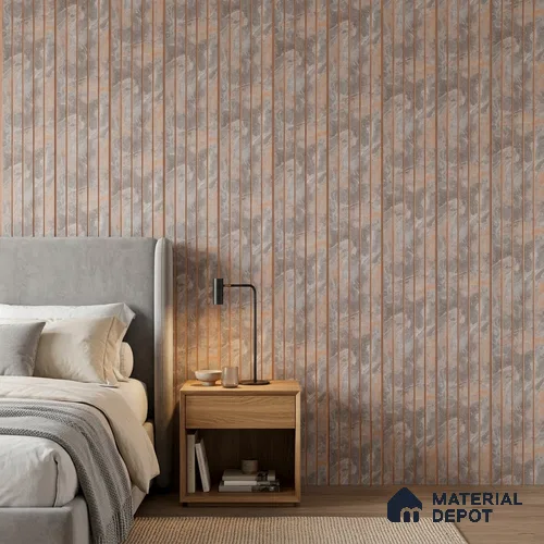 Cloud Grey Marble Look PN 07038 9.5 ft x 7.8 inch Charcoal Panel - 6 mm | Suitable for Feature Wall, TV Unit & Living Room | Width is Subjected to 5% Variation