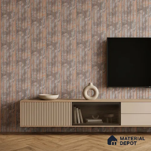 Cloud Grey Marble Look PN 07038 9.5 ft x 7.8 inch Charcoal Panel - 6 mm | Suitable for Feature Wall, TV Unit & Living Room | Width is Subjected to 5% Variation