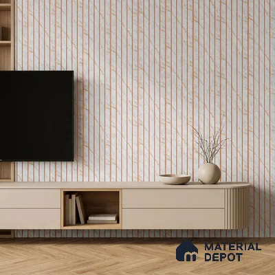 Dove Grey Marble Look PN 07039 9.5 ft x 7.8 inch Charcoal Panel - 6 mm | Suitable for Feature Wall, TV Unit & Living Room | Width is Subjected to 5% Variation