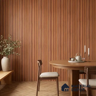 Wooden Look PN 07041 9.5 ft x 7.8 inch Charcoal Panel - 6 mm | Suitable for Feature Wall, TV Unit & Living Room | Width is Subjected to 5% Variation