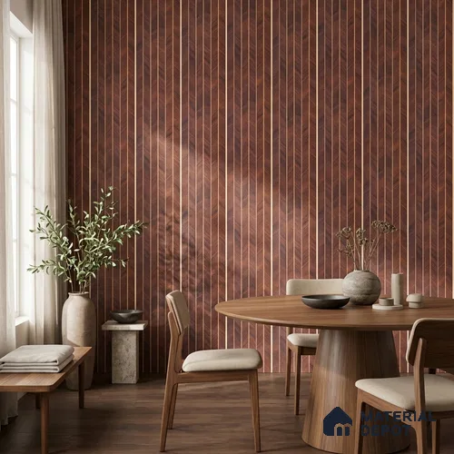 Wooden Look PN 07042 9.5 ft x 7.8 inch Charcoal Panel - 6 mm | Suitable for Feature Wall, TV Unit & Living Room | Width is Subjected to 5% Variation