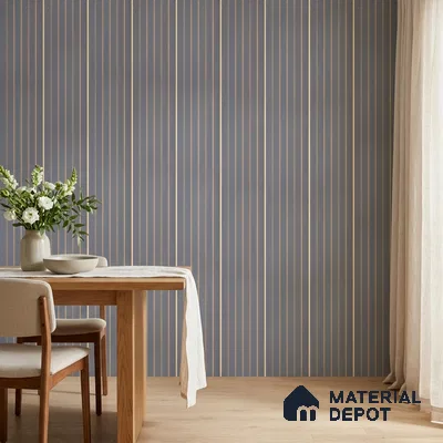 Mid Grey Patterned Look PN 07045 9.5 ft x 7.8 inch Charcoal Panel - 6 mm | Suitable for Feature Wall, TV Unit & Living Room | Width is Subjected to 5% Variation