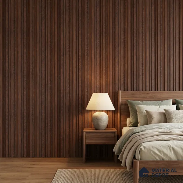 Wooden Look PN 07052 9.5 ft x 4.9 inch Charcoal Panel - 8 mm | Suitable for Feature Wall, TV Unit & Living Room | Width is Subjected to 5% Variation