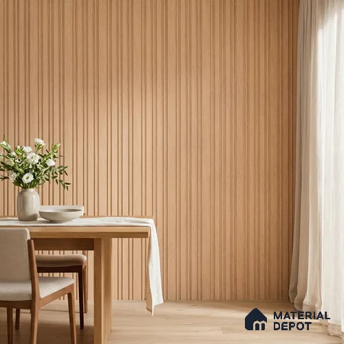 Wooden Look PN 07054 9.5 ft x 4.9 inch Charcoal Panel - 8 mm | Suitable for Feature Wall, TV Unit & Living Room | Width is Subjected to 5% Variation