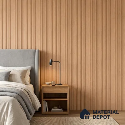 Wooden Look PN 07054 9.5 ft x 4.9 inch Charcoal Panel - 8 mm | Suitable for Feature Wall, TV Unit & Living Room | Width is Subjected to 5% Variation