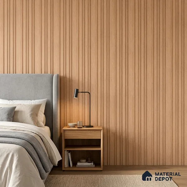 Wooden Look PN 07054 9.5 ft x 4.9 inch Charcoal Panel - 8 mm | Suitable for Feature Wall, TV Unit & Living Room | Width is Subjected to 5% Variation