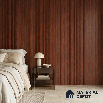 Wooden Look PN 07055 9.5 ft x 4.9 inch Charcoal Panel - 8 mm | Suitable for Feature Wall, TV Unit & Living Room | Width is Subjected to 5% Variation