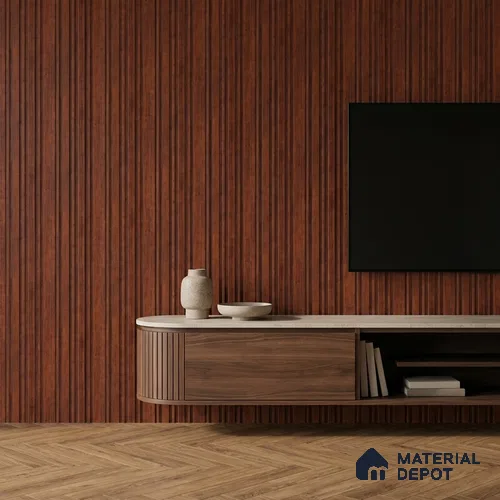 Wooden Look PN 07055 9.5 ft x 4.9 inch Charcoal Panel - 8 mm | Suitable for Feature Wall, TV Unit & Living Room | Width is Subjected to 5% Variation