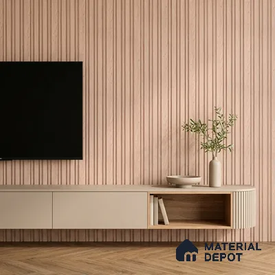 Wooden Look PN 07056 9.5 ft x 4.9 inch Charcoal Panel - 8 mm | Suitable for Feature Wall, TV Unit & Living Room | Width is Subjected to 5% Variation