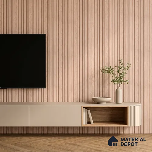 Wooden Look PN 07056 9.5 ft x 4.9 inch Charcoal Panel - 8 mm | Suitable for Feature Wall, TV Unit & Living Room | Width is Subjected to 5% Variation