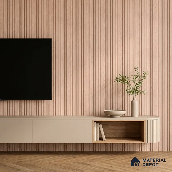 Wooden Look PN 07056 9.5 ft x 4.9 inch Charcoal Panel - 8 mm | Suitable for Feature Wall, TV Unit & Living Room | Width is Subjected to 5% Variation