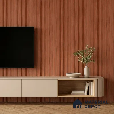 Wooden Look PN 07058 9.5 ft x 4.6 inch Charcoal Panel - 8 mm | Suitable for Feature Wall, TV Unit & Living Room | Width is Subjected to 5% Variation