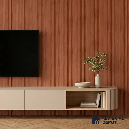 Wooden Look PN 07058 9.5 ft x 4.6 inch Charcoal Panel - 8 mm | Suitable for Feature Wall, TV Unit & Living Room | Width is Subjected to 5% Variation