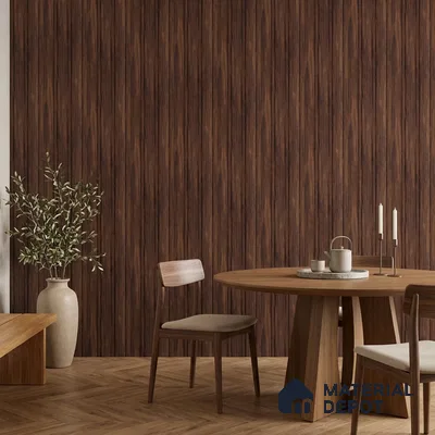 Wooden Look PN 07059 9.5 ft x 4.6 inch Charcoal Panel - 8 mm | Suitable for Feature Wall, TV Unit & Living Room | Width is Subjected to 5% Variation