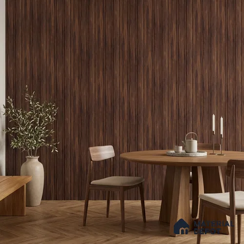 Wooden Look PN 07059 9.5 ft x 4.6 inch Charcoal Panel - 8 mm | Suitable for Feature Wall, TV Unit & Living Room | Width is Subjected to 5% Variation