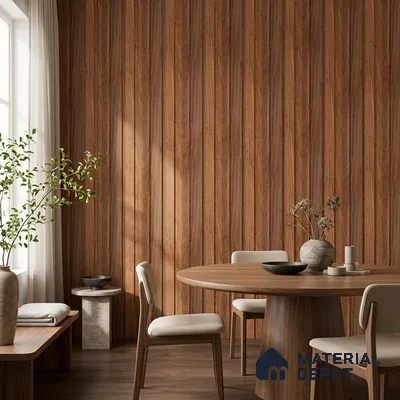 Wooden Look PN 07060 9.5 ft x 4.6 inch Charcoal Panel - 8 mm | Suitable for Feature Wall, TV Unit & Living Room | Width is Subjected to 5% Variation