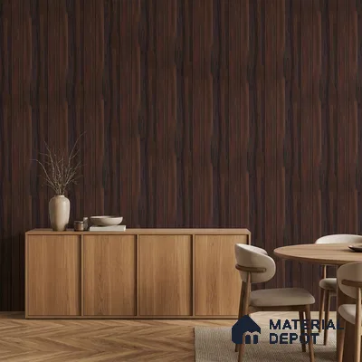 Wooden Look PN 07061 9.5 ft x 4.6 inch Charcoal Panel - 8 mm | Suitable for Feature Wall, TV Unit & Living Room | Width is Subjected to 5% Variation