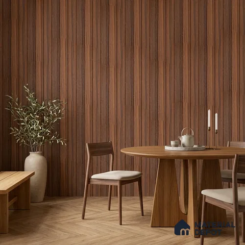 Wooden Look PN 07062 9.5 ft x 4.6 inch Charcoal Panel - 8 mm | Suitable for Feature Wall, TV Unit & Living Room | Width is Subjected to 5% Variation