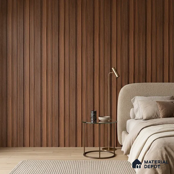 Wooden Look PN 07062 9.5 ft x 4.6 inch Charcoal Panel - 8 mm | Suitable for Feature Wall, TV Unit & Living Room | Width is Subjected to 5% Variation