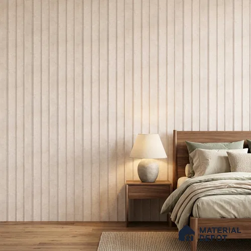 Almond Cream Marble Look PN 07064 9.5 ft x 9.8 inch Charcoal Panel - 10 mm | Suitable for Feature Wall, TV Unit & Living Room | Width is Subjected to 5% Variation