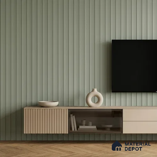 Smoke Grey Plain Colour Look PN 07068 9.5 ft x 9.8 inch Charcoal Panel - 10 mm | Suitable for Feature Wall, TV Unit & Living Room | Width is Subjected to 5% Variation