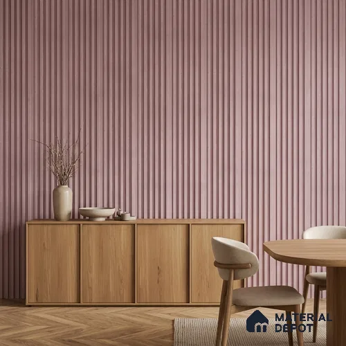 Dusty Pink Patterned Look PN 07070 9.5 ft x 4.9 inch Charcoal Panel - 10 mm | Suitable for Feature Wall, TV Unit & Living Room | Width is Subjected to 5% Variation