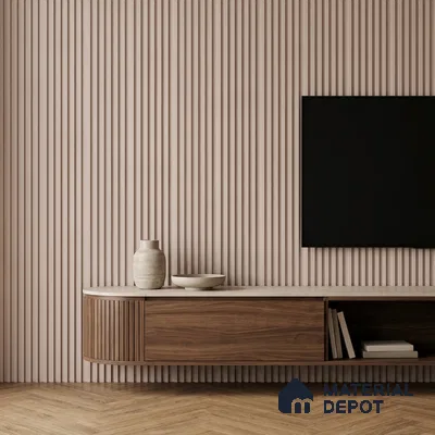 Cappuccino Beige Plain Colour Look PN 07071 9.5 ft x 4.9 inch Charcoal Panel - 10 mm | Suitable for Feature Wall, TV Unit & Living Room | Width is Subjected to 5% Variation
