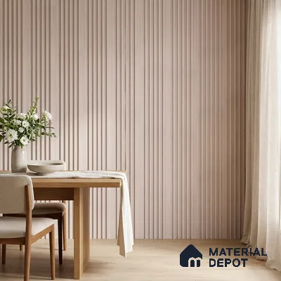 Cappuccino Beige Patterned Look PN 07072 9.5 ft x 4.9 inch Charcoal Panel - 10 mm | Suitable for Feature Wall, TV Unit & Living Room | Width is Subjected to 5% Variation