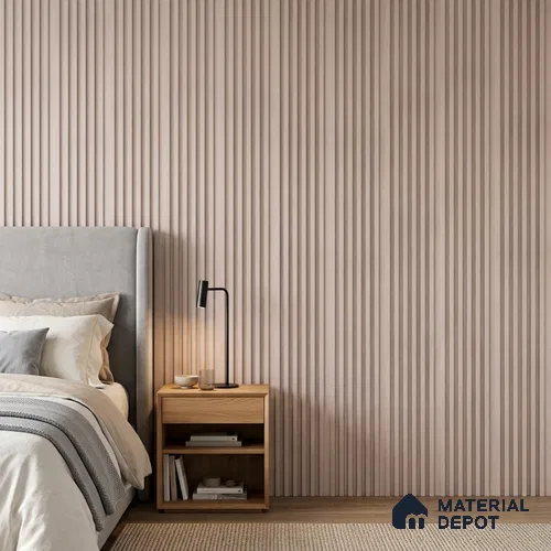 Cappuccino Beige Patterned Look PN 07072 9.5 ft x 4.9 inch Charcoal Panel - 10 mm | Suitable for Feature Wall, TV Unit & Living Room | Width is Subjected to 5% Variation
