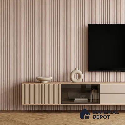 Cappuccino Beige Patterned Look PN 07072 9.5 ft x 4.9 inch Charcoal Panel - 10 mm | Suitable for Feature Wall, TV Unit & Living Room | Width is Subjected to 5% Variation