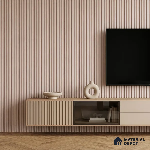 Cappuccino Beige Patterned Look PN 07072 9.5 ft x 4.9 inch Charcoal Panel - 10 mm | Suitable for Feature Wall, TV Unit & Living Room | Width is Subjected to 5% Variation