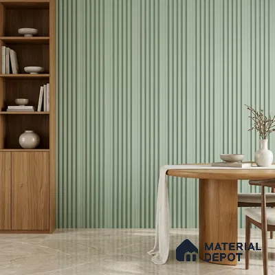 Ash Grey Plain Colour Look PN 07073 9.5 ft x 4.9 inch Charcoal Panel - 10 mm | Suitable for Feature Wall, TV Unit & Living Room | Width is Subjected to 5% Variation