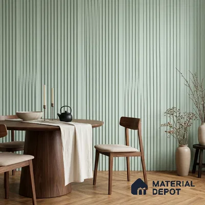 Ash Grey Patterned Look PN 07074 9.5 ft x 4.9 inch Charcoal Panel - 10 mm | Suitable for Feature Wall, TV Unit & Living Room | Width is Subjected to 5% Variation