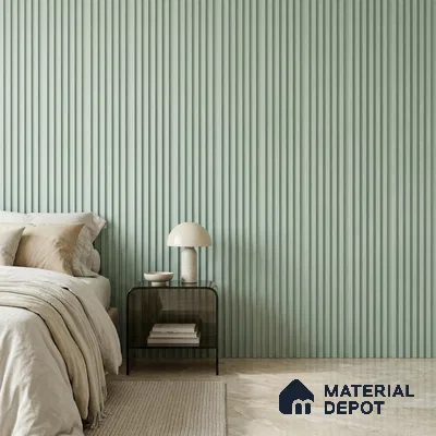 Ash Grey Patterned Look PN 07074 9.5 ft x 4.9 inch Charcoal Panel - 10 mm | Suitable for Feature Wall, TV Unit & Living Room | Width is Subjected to 5% Variation