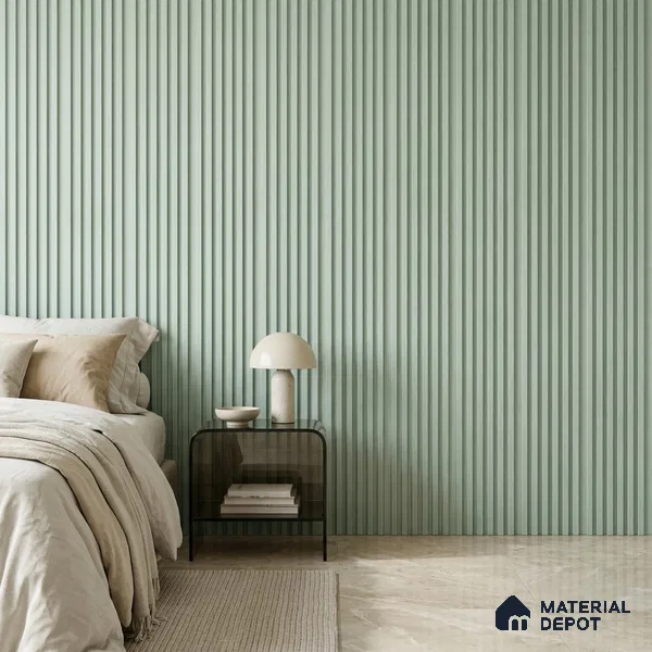 Ash Grey Patterned Look PN 07074 9.5 ft x 4.9 inch Charcoal Panel - 10 mm | Suitable for Feature Wall, TV Unit & Living Room | Width is Subjected to 5% Variation