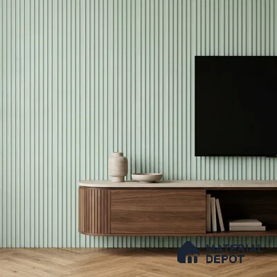 Ash Grey Patterned Look PN 07074 9.5 ft x 4.9 inch Charcoal Panel - 10 mm | Suitable for Feature Wall, TV Unit & Living Room | Width is Subjected to 5% Variation