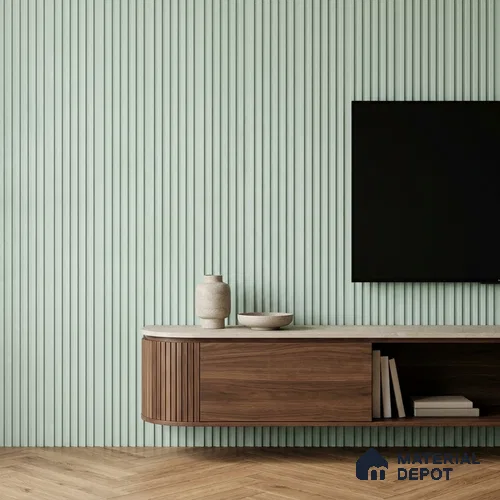 Ash Grey Patterned Look PN 07074 9.5 ft x 4.9 inch Charcoal Panel - 10 mm | Suitable for Feature Wall, TV Unit & Living Room | Width is Subjected to 5% Variation