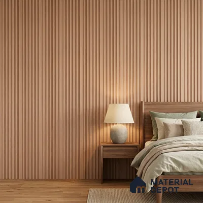 Oak Brown Patterned Look PN 07076 9.5 ft x 4.9 inch Charcoal Panel - 10 mm | Suitable for Feature Wall, TV Unit & Living Room | Width is Subjected to 5% Variation